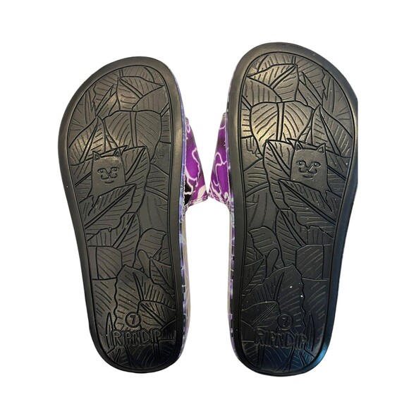 RIPNDIP Slides Womens Lightning Purple Slide shoes, sz 7 NWOT Slip on - Picture 6 of 7